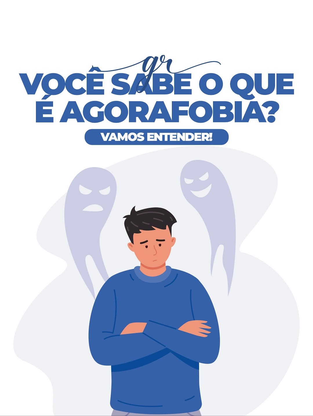 Publicação do Instagram explicando o que é agorafobia