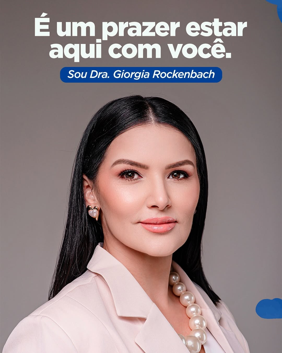 Publicação do Instagram com apresentação da Dra. Giorgia Rockenbach